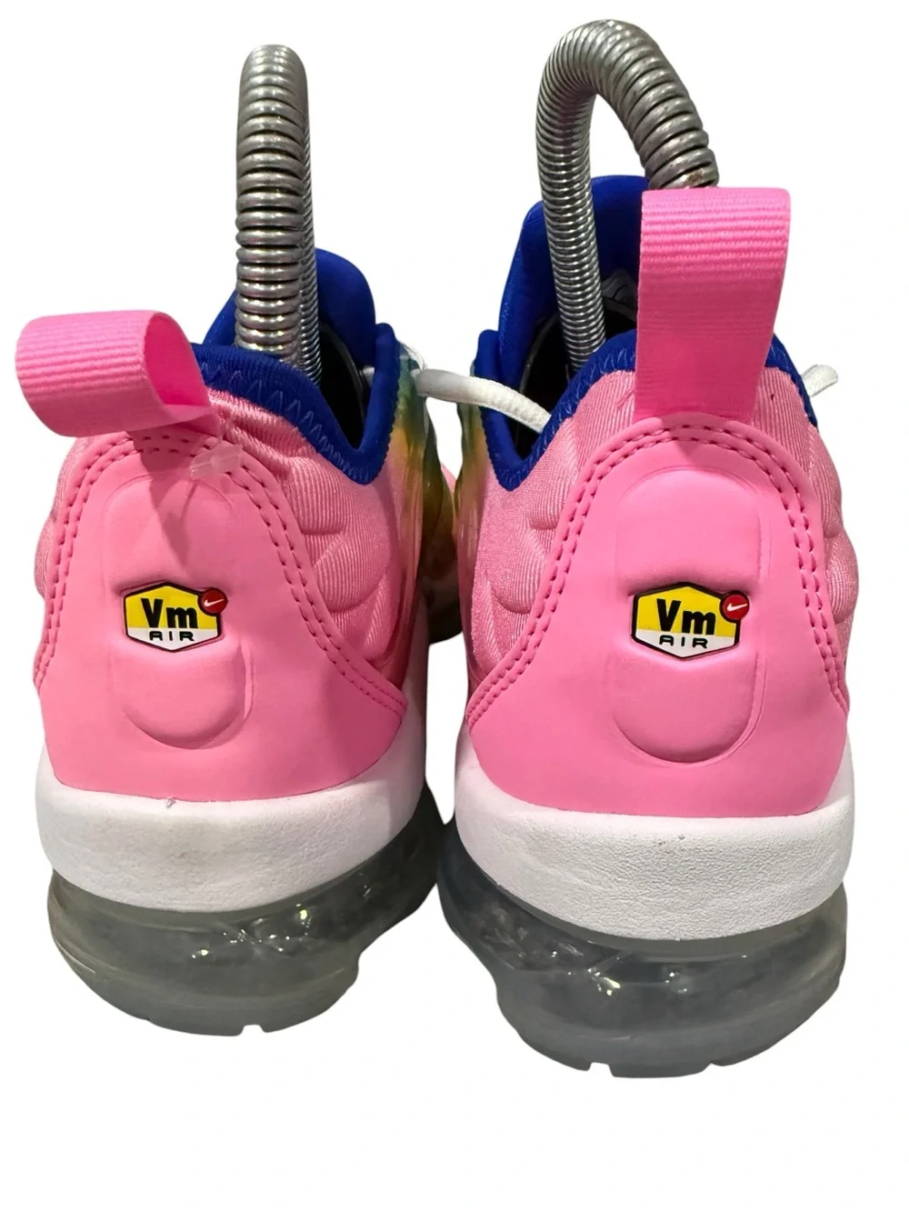 Nike Women’s Air Vapor Max Plus Sneakers  Cotton Candy Rainbow Color Way, Size 6